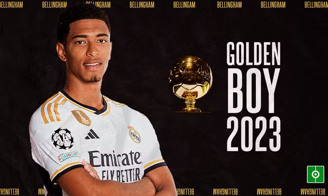 Bellingham chính thức giành danh hiệu Golden Boy