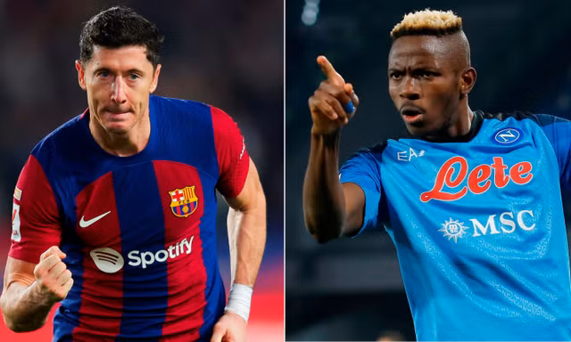 Lewandowski và Osimhen.