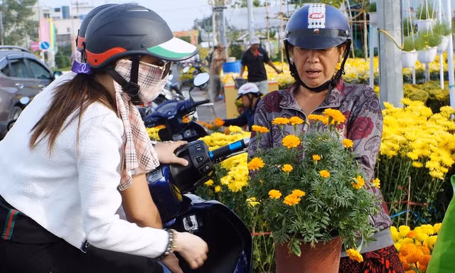 Chợ tết Cà Mau chuẩn bị đón giao thừa