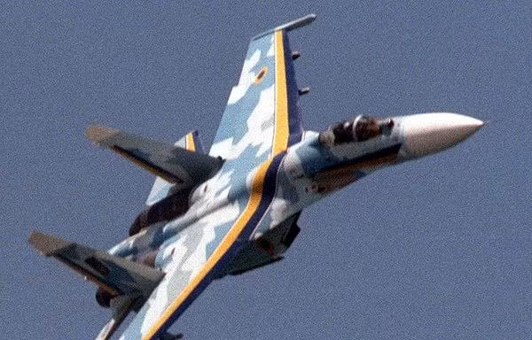 Máy bay tiêm kích Su-27 của Ukraine. (Nguồn: AFP)