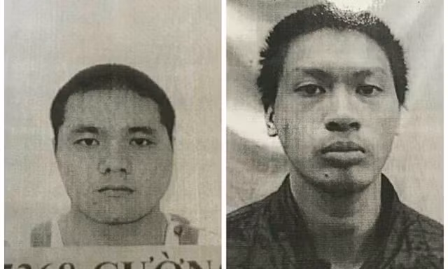 Hai can phạm bị truy nã sau khi bỏ trốn.