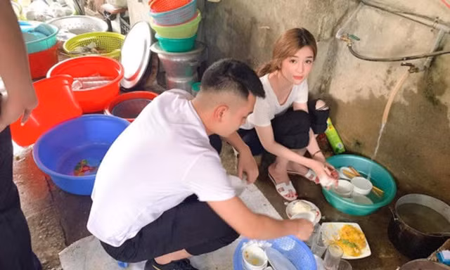 Hình ảnh gây “bão” mạng của Thùy Dương.
