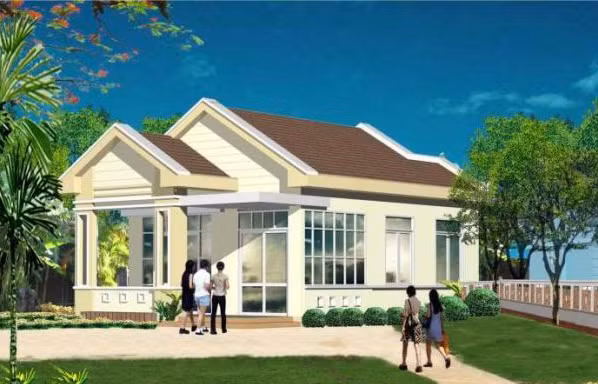 Những mẫu nhà trệt có giá khoảng 300-500 triệu đồng