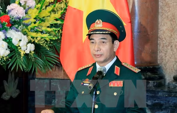 Tổng Tham mưu trưởng, Thứ trưởng Bộ Quốc phòng, Thượng tướng Phan Văn Giang, (Ảnh: Nhan Sáng/TTXVN)