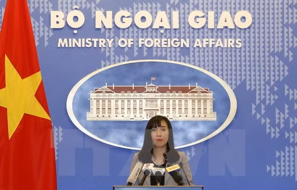 Người phát ngôn Bộ Ngoại giao Lê Thị Thu Hằng. (Ảnh: Văn Điệp/TTXVN)
