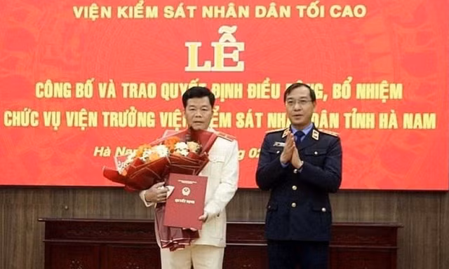 Công bố quyết định bổ nhiệm chức vụ Viện trưởng Viện KSND tỉnh Hà Nam