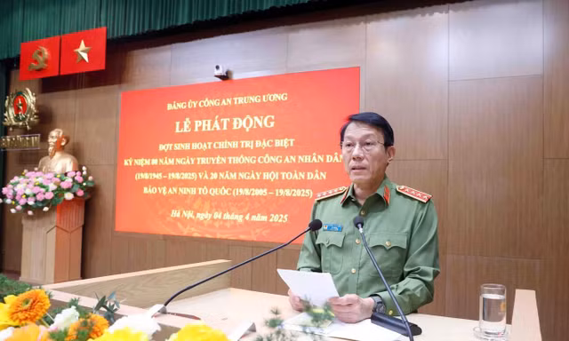Bộ Công an phát động đợt sinh hoạt chính trị đặc biệt hướng tới kỷ niệm 80 năm Ngày truyền thống 