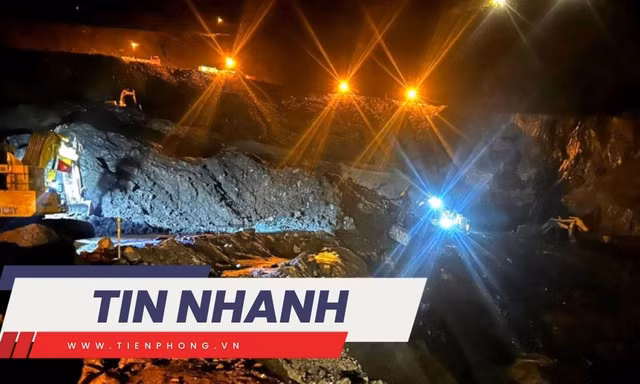 TIN NHANH: 8 người thương vọng vụ sạt lở mỏ than, 100 người đang tìm kiếm nạn nhân mất tích