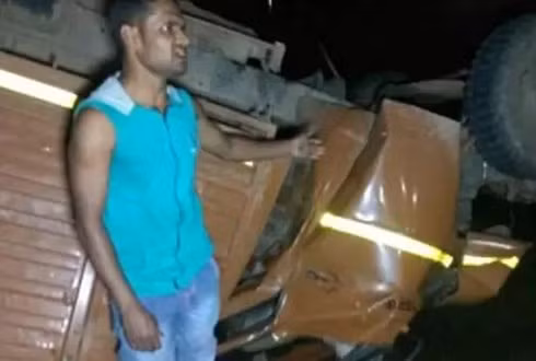 Hiện trường vụ tai nạn.