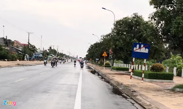 Đoạn đường xảy ra tai nạn. Ảnh: Nhật Tân.