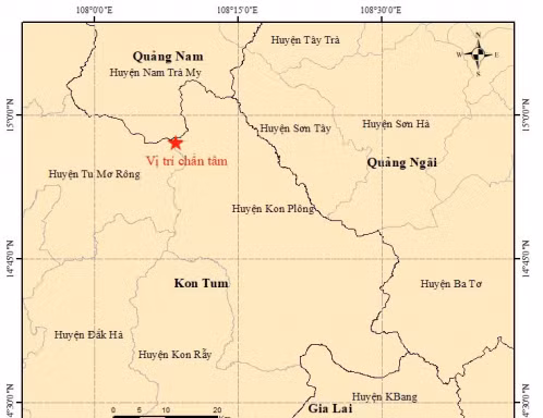 Động đất ở Kon Tum, người dân huyện miền núi Quảng Nam tháo chạy khỏi nhà vì rung lắc mạnh