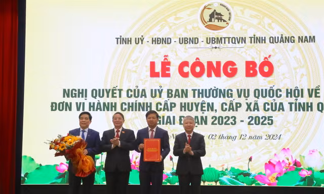 Chi tiết sắp xếp đơn vị hành chính tỉnh Quảng Nam