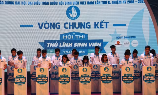 22 thí sinh tranh tài tại đêm chung kết Thủ lĩnh sinh viên toàn quốc lần thứ II, năm 2018