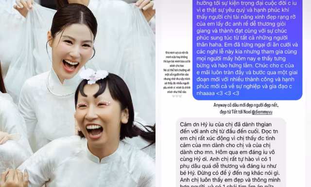 Trang Hý tiết lộ phản ứng của cô dâu Diễm My 9X sau ồn ào "phá đội hình bê tráp"