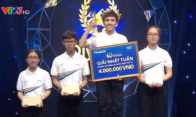 Chu Đức Huy (THPT Sóc Sơn, Hà Nội) giành chiến thắng cuộc thi tuần 3 tháng 1 Quý 3 Đường lên đỉnh Olympia