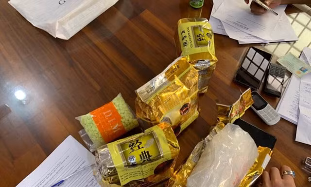 Lượng lớn ma tuý bị thu giữ.