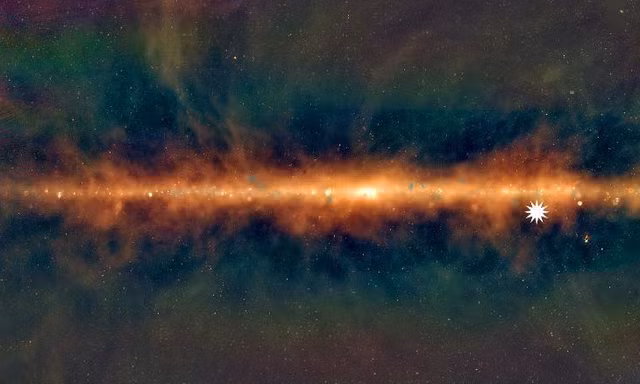 Hình ngôi sao trong ảnh minh họa cho vật thể bí ẩn trong vũ trụ. Ảnh: CNN