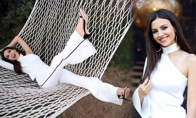 Victoria Justice đẹp tựa thiên thần với áo lệch vai khoe da nuột nà