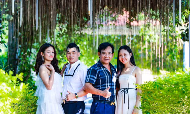 Quang "tèo" vào vai Trần đại gia trong "Tỷ phú đè đại gia".