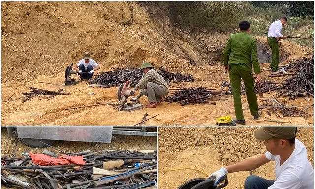 Hòa Bình tiêu hủy hơn 1.700 khẩu súng cùng nhiều vũ khí, vật liệu nổ