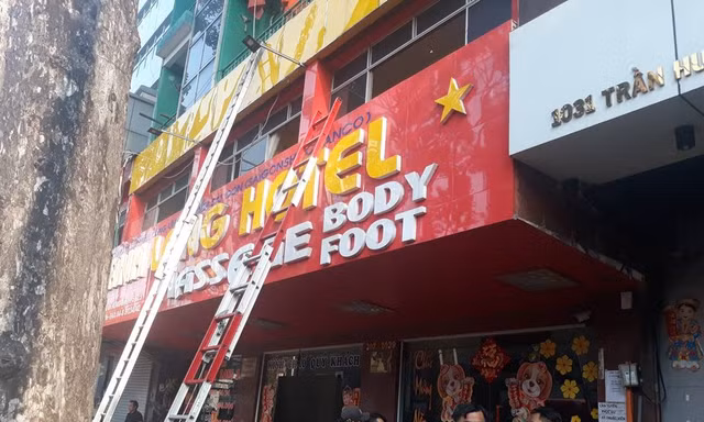 Hiện trường vụ cháy.