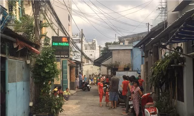 Con hẻm nơi Hiếu sát hại người yêu rồi phân xác.