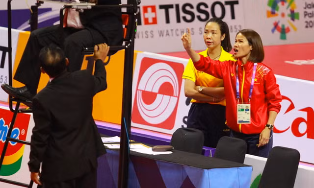 Bị xử ép ở ASIAD, cầu mây nữ Việt Nam tức tưởi nhận HCĐ