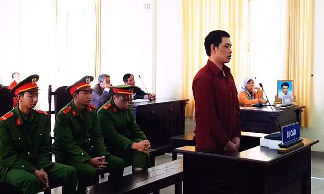 Bị cáo Trần Quốc Vũ tại phiên tòa