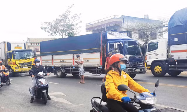 Hiện trường vụ tai nạn.