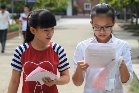 Thí sinh dự thi đại học năm 2014. (Ảnh: Doãn Hòa)