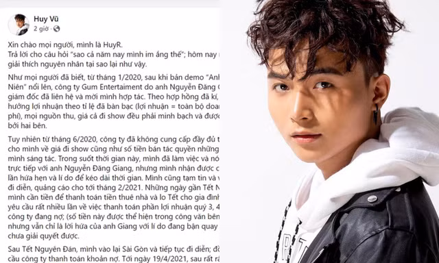 Giọng ca "Anh Thanh Niên" HuyR gây xôn xao khi tiết lộ lý do "mất tích" cả năm qua