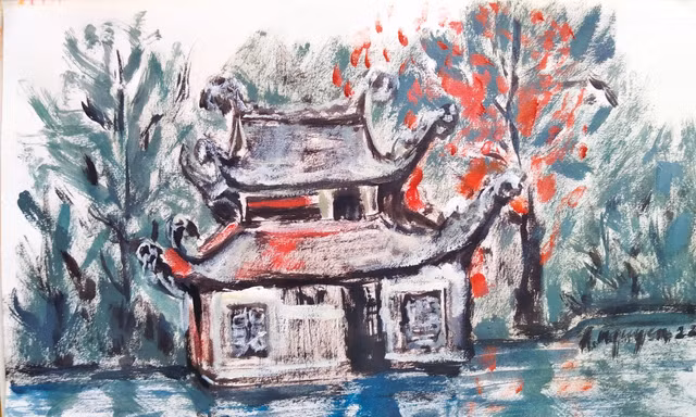 Về cái cây nghiêng sang đất nhà chùa