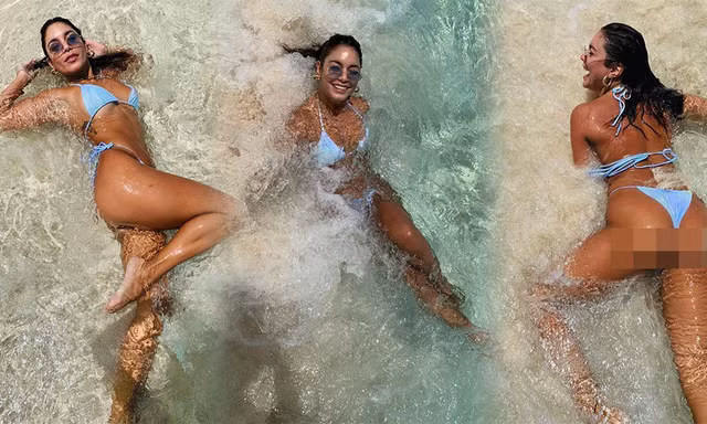 Vanessa Hudgens nóng bỏng 'nảy lửa' với áo tắm nhỏ xíu