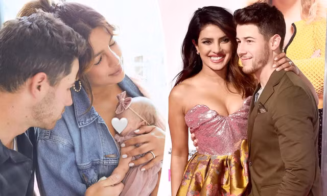 Hoa hậu Priyanka Chopra và chồng trẻ khoe con gái đầu lòng bằng phương pháp mang thai hộ