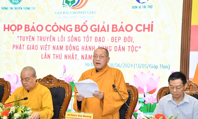 Phát động Giải báo chí toàn quốc về Phật giáo lần thứ nhất