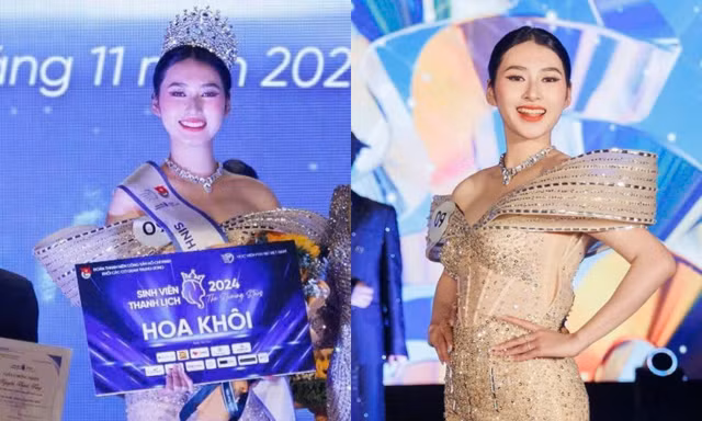Nữ sinh Học viện Phụ nữ Việt Nam chinh phục ngôi vị Hoa khôi Sinh viên Thanh lịch 2024