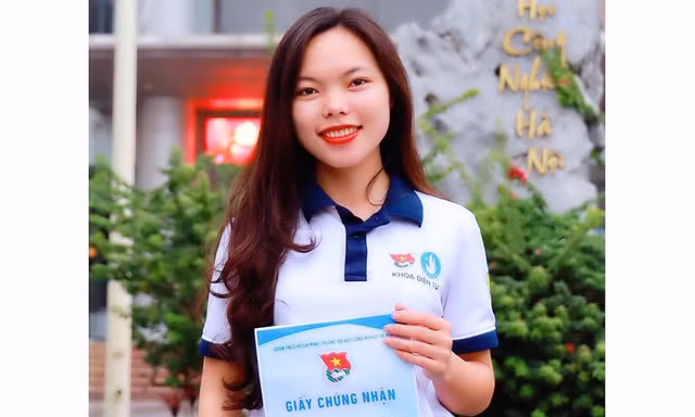 Sinh viên Trường Đại học Công nghiệp Hà Nội đạt Giải thưởng Nữ sinh khoa học công nghệ Việt Nam 2023