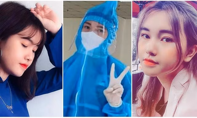Nữ sinh Xây Dựng tài năng xinh đẹp ngọt ngào nơi tuyến đầu chống dịch