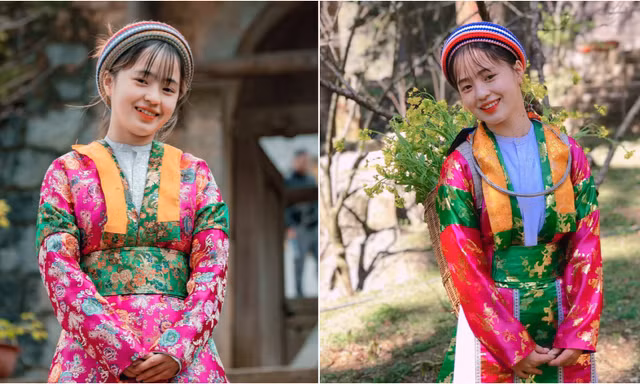 Thiếu nữ trong trang phục dân tộc Mông đón Tết với vẻ đẹp tựa bông hoa núi rừng