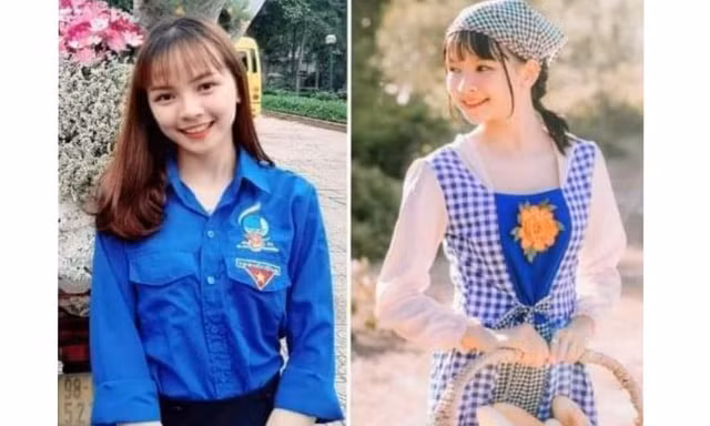 Ngẩn ngơ trước vẻ ngây thơ của nữ sinh 19 tuổi trong màu áo Đoàn