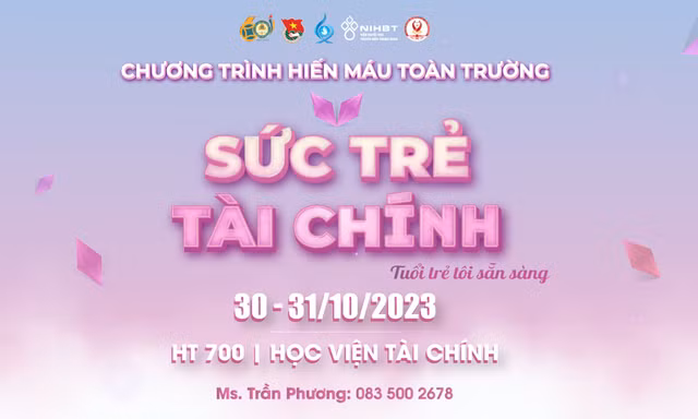 Lan tỏa thông điệp nhân ái qua chương trình hiến máu: Sức Trẻ Tài Chính - Tuổi Trẻ Tôi Sẵn Sàng