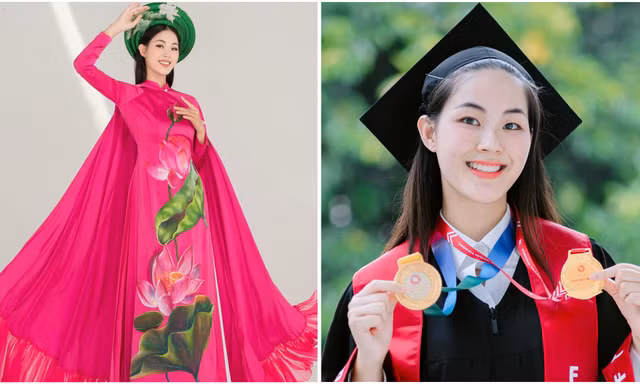 Á hậu 2 Cuộc thi Hoa hậu Áo dài Việt Nam 2022 tốt nghiệp Trường Đại học Ngoại thương với tấm bằng Giỏi 