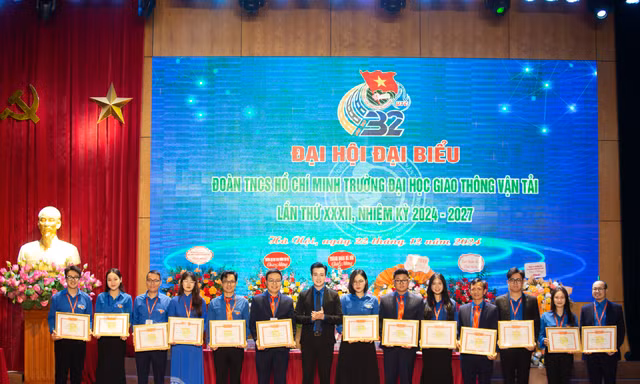 Những dấu ấn tại Đại hội Đại biểu Đoàn TNCS Hồ Chí Minh Trường ĐH Giao thông vận tải lần thứ 32