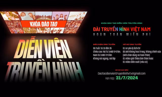 Khóa đào tạo diễn viên truyền hình 2024 của VTV: Cơ hội vàng cho những ai yêu nghề diễn xuất