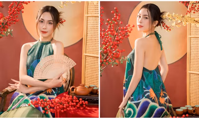 Yếm sen đẹp thanh thoát trong những ngày đầu Xuân