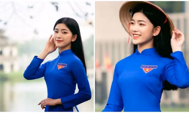Kỷ niệm 91 năm ngày thành lập Đoàn TNCS HCM: Nữ sinh mang tà áo dài xanh đi khắp Hà Nội