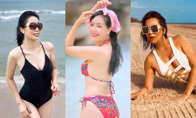 MC Kỳ Duyên, Chiều Xuân và các mỹ nhân Việt tuổi ngũ tuần vẫn đẹp gợi cảm với áo tắm