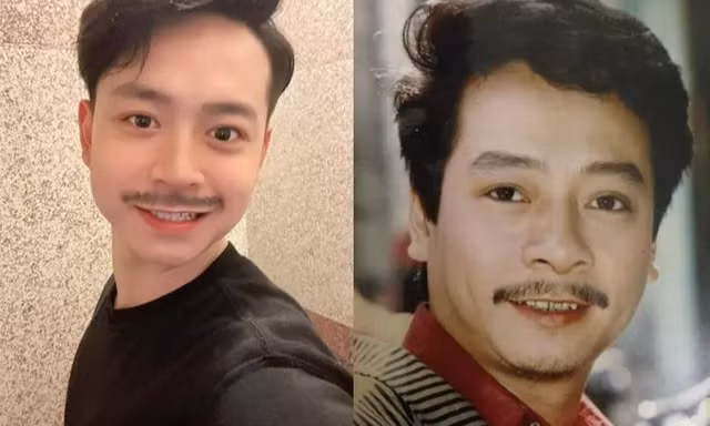 Con trai cố NSND Hoàng Dũng 'cosplay' hình ảnh bố thời trẻ khiến NSND Trung Anh ngỡ ngàng