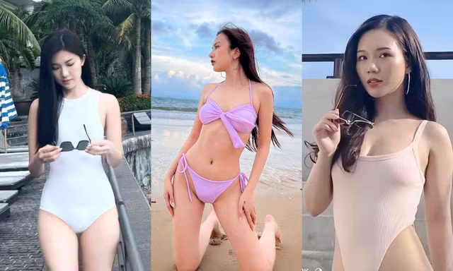 Lương Thanh diện áo tắm tôn dáng gợi cảm, con gái NSND Trần Nhượng nóng bỏng với bikini