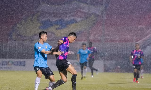 Sài Gòn FC giành 3 điểm nhọc nhằn trong trận thuỷ chiến